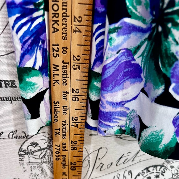 Talbots Floral Striped Women's pleated accordion style Skirt - Picture 8 of 8